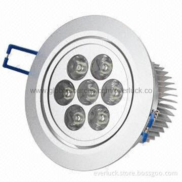 7W High-power LED Downlight with Aluminum Alloy Body